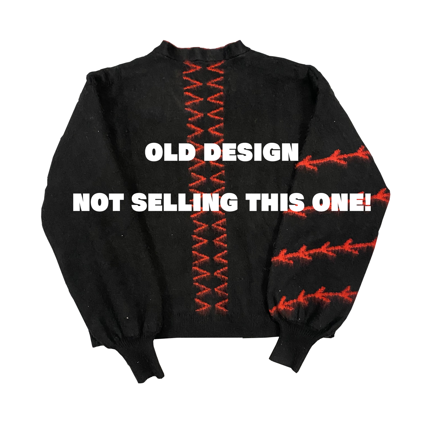 SALE! - BLACK REAPER MOHAIR CARDIGAN