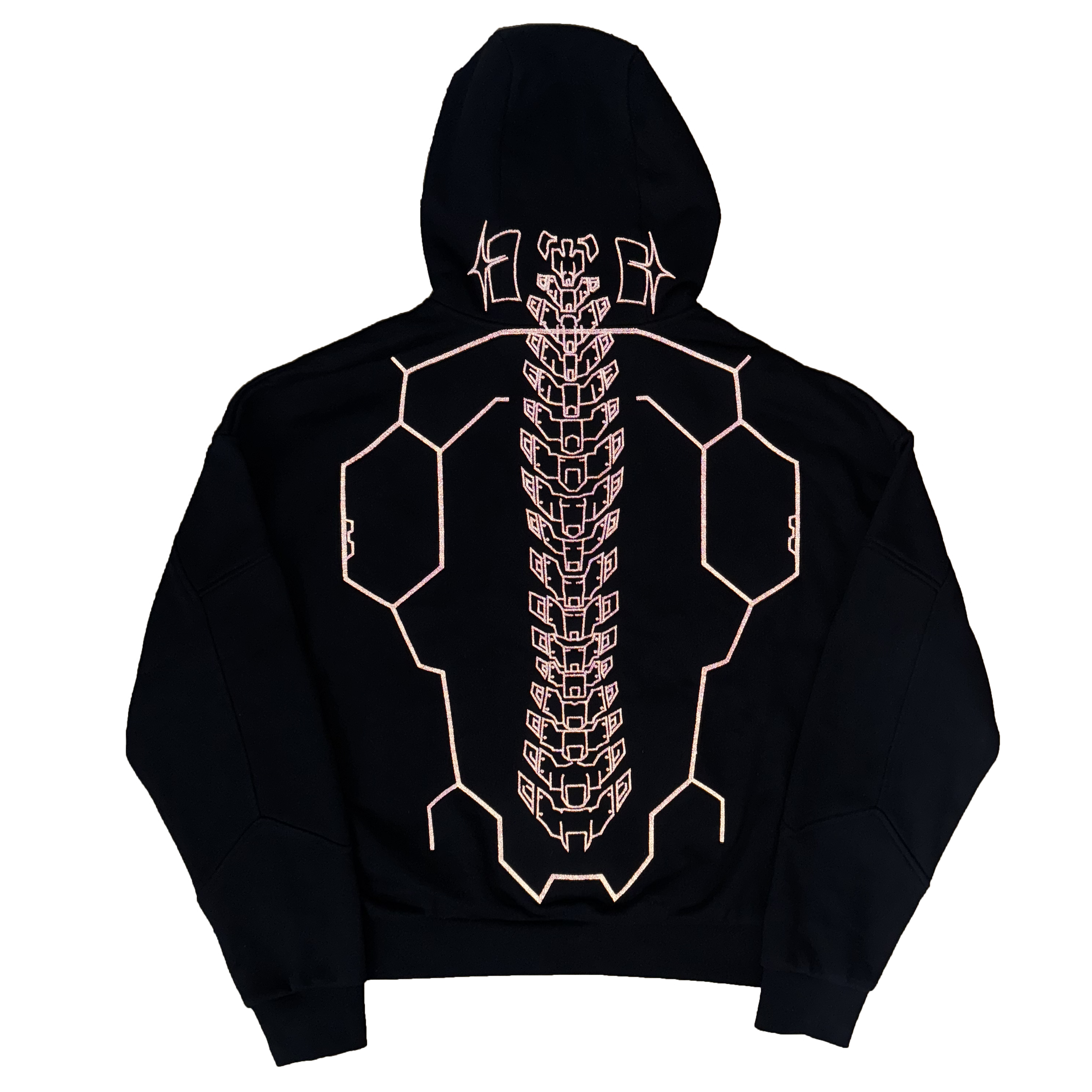 (PREORDER) ZERO HOODIE V2 - BLACK - (REFLECTIVE) - WAVE 2