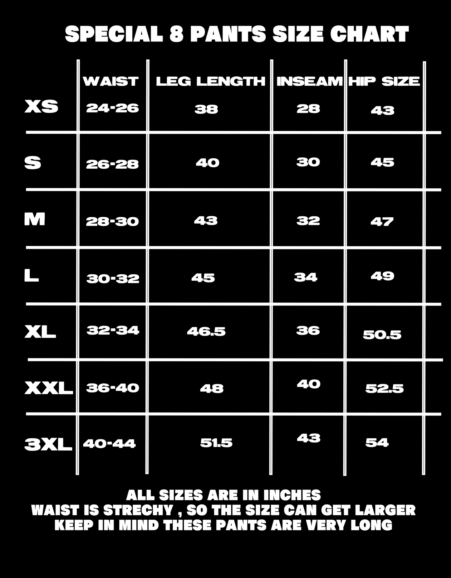 SALE!! - SPECIAL 8 PANTS V1 - REFLECTIVE VER (GLOW IN THE DARK)