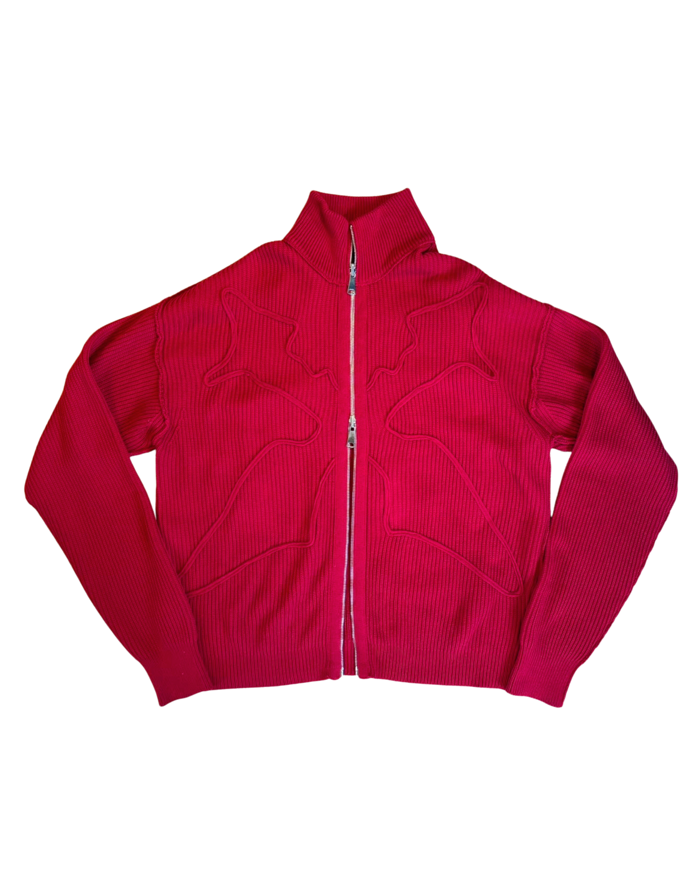 GON-E RED KNIT X SWEATER