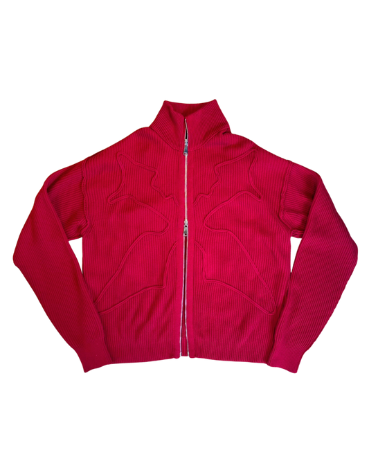 GON-E RED KNIT X SWEATER
