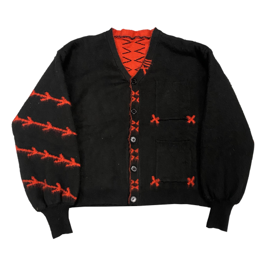 SALE! - BLACK REAPER MOHAIR CARDIGAN