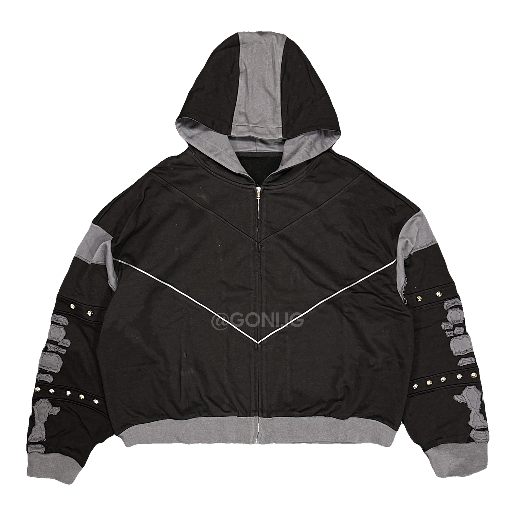 (PREORDER) - GREY WARRIOR HOODIE