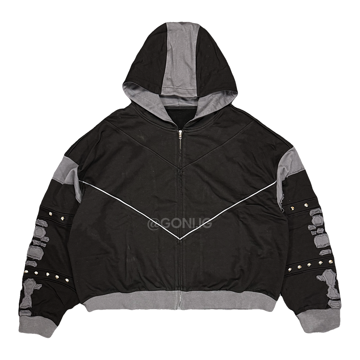 (PREORDER) - GREY WARRIOR HOODIE