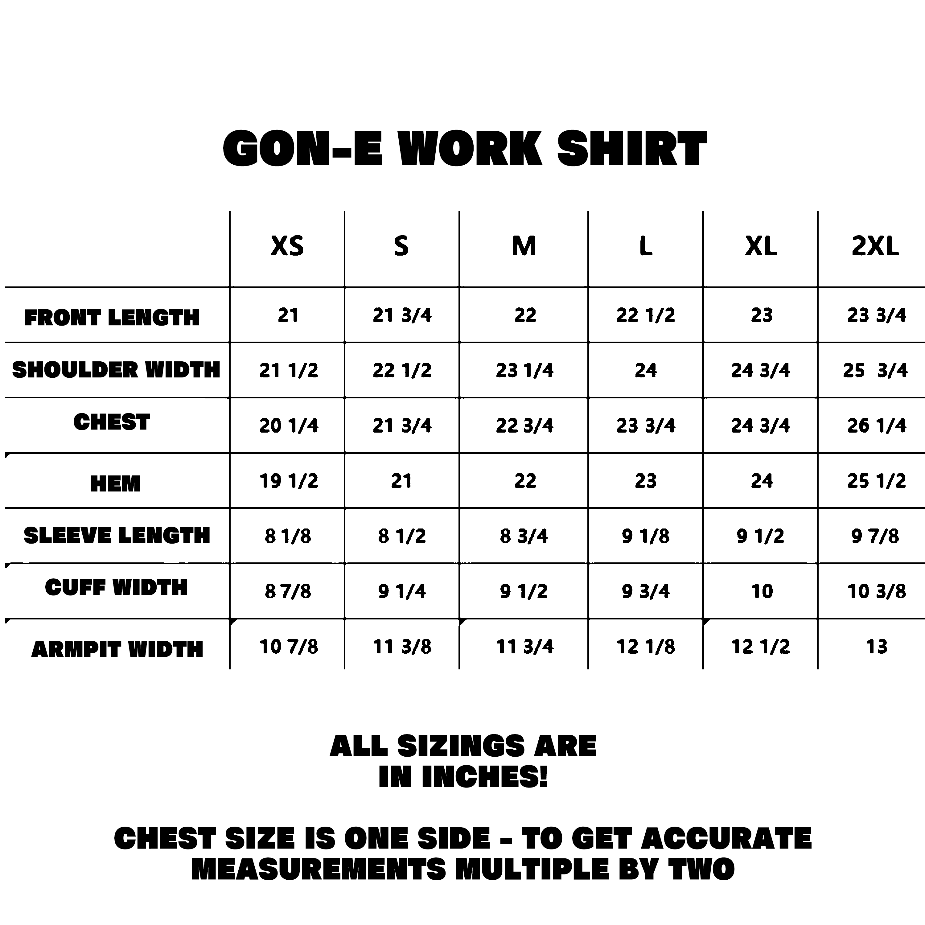 GON-E WORK SHIRT!